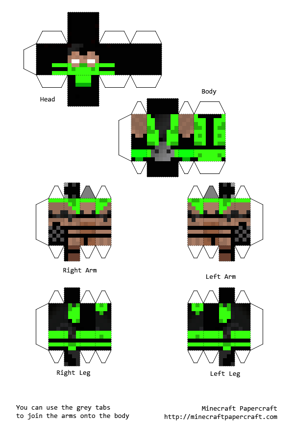 Skin Minecraft Papercraft Paper Minecraft Character Generator SZCSVN
