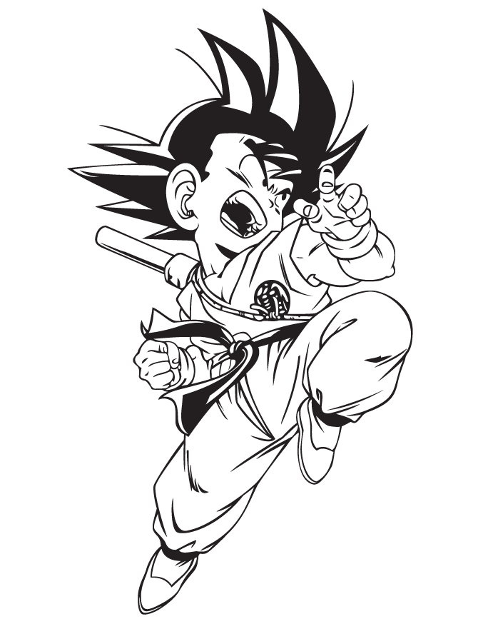 Dragon Ball GT Goku Coloring Pages - Get Coloring Pages