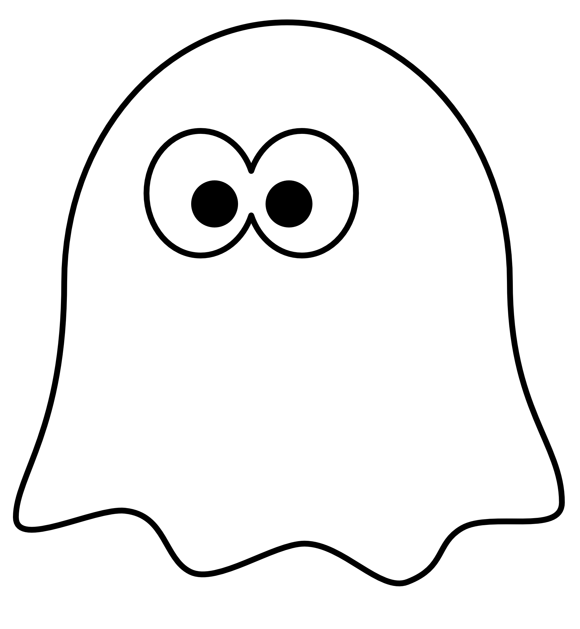 Picture Of A Cartoon Ghost - Clipart library