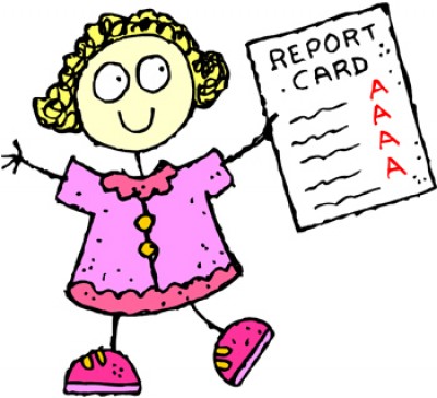midterm report cards clip art