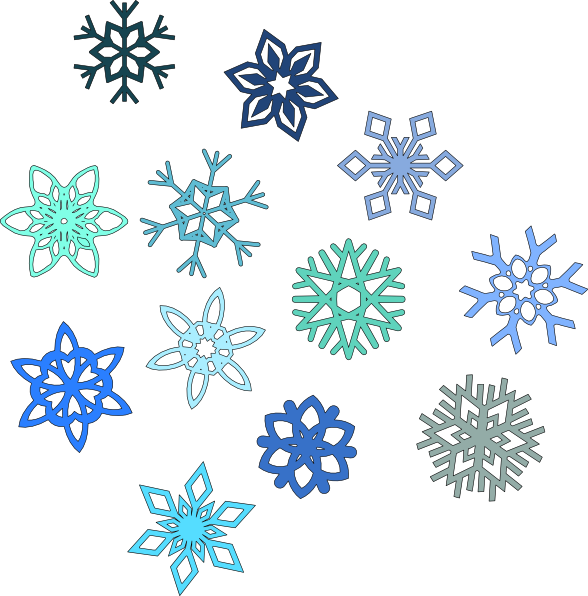 Snow Flakes Clip Art at  - vector clip art online