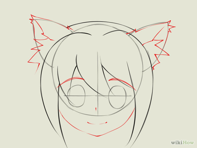 anime cat girl drawing - Clip Art Library