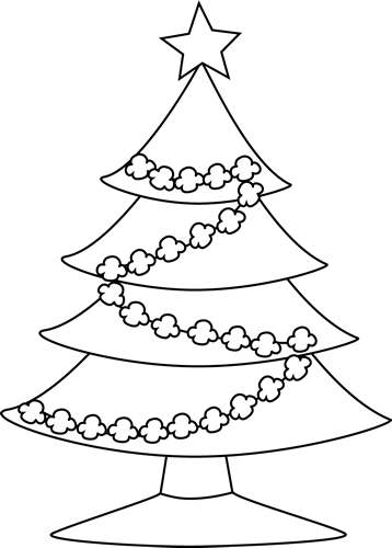 Printable Christmas Tree Coloring Page for Kids & Adults