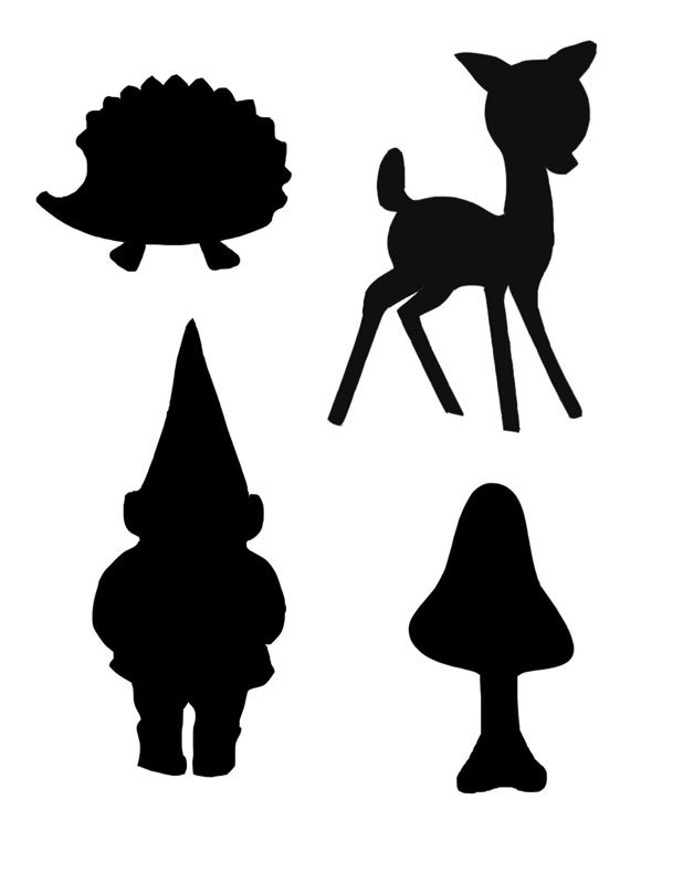 woodland silhouettes | Printables | Clipart library