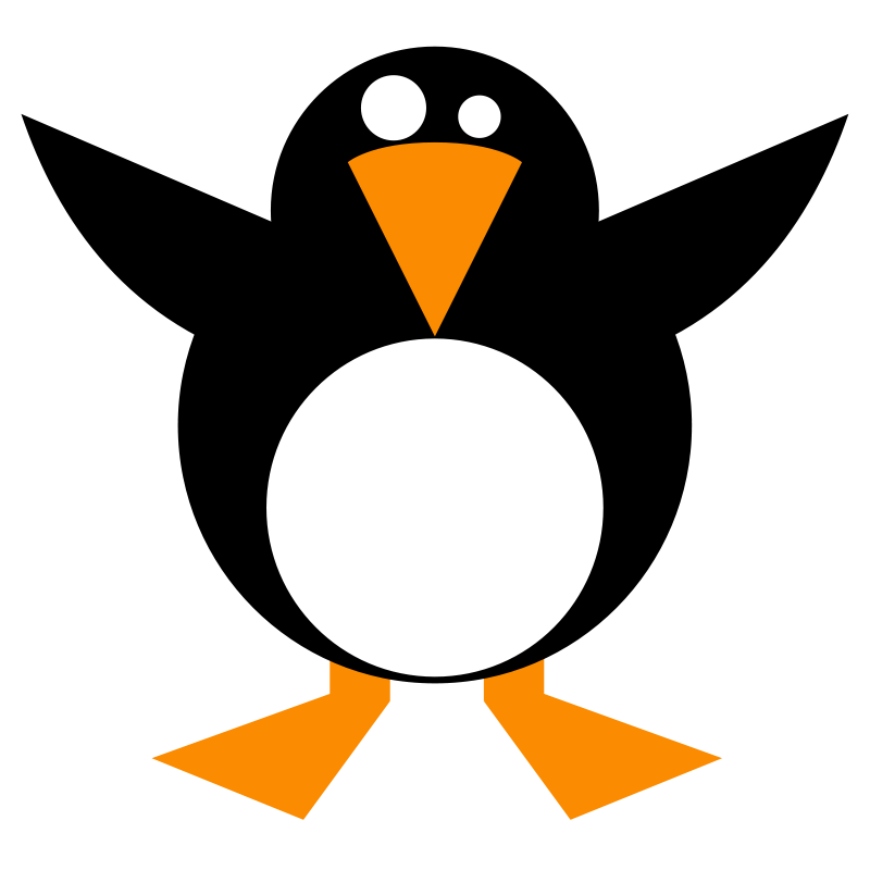 Simple Penguin Free Vector 