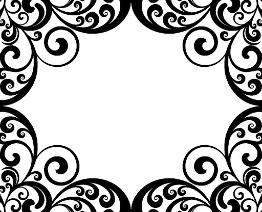 Swirl Border Damask Pictures | boarders | Clipart library