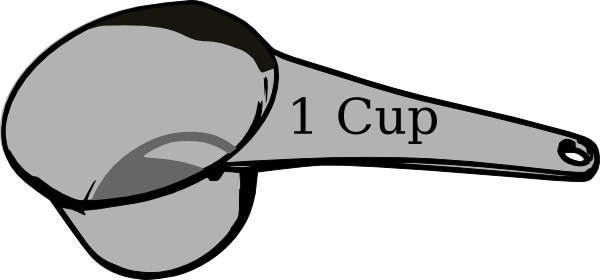 1 Cup Measuring Cup clip art - vector clip art online, royalty 