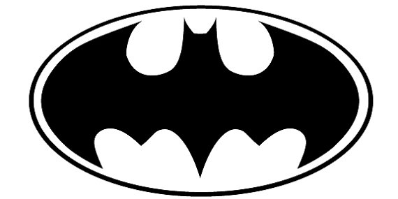superhero logo black and white - Clip Art Library