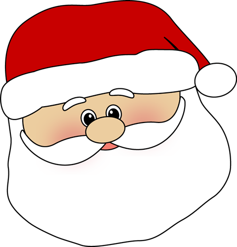 Cute Santa Face Clip Art - Cute Santa Face Image
