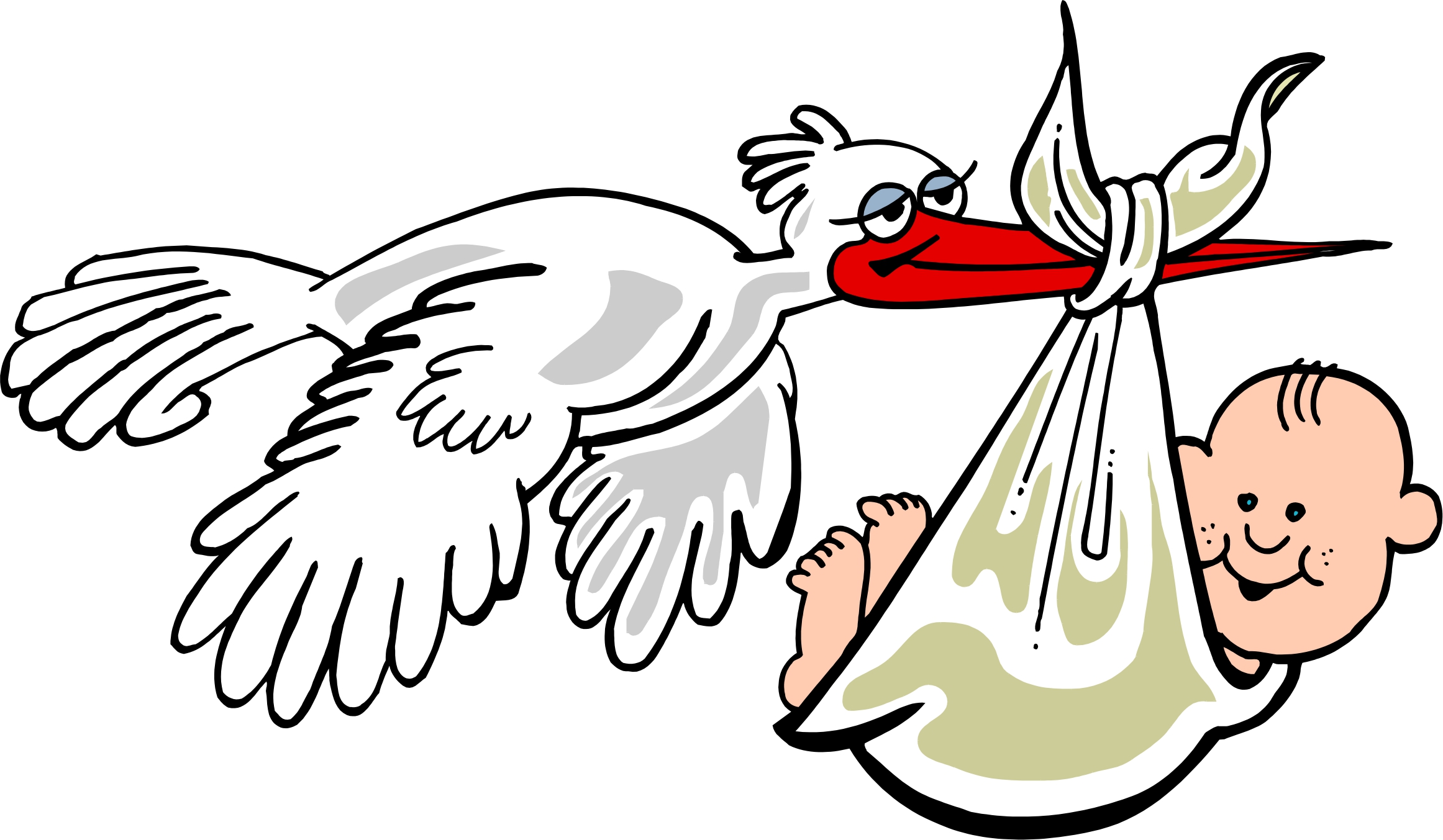 Baby Stork Cartoon - Clipart library - Clipart library
