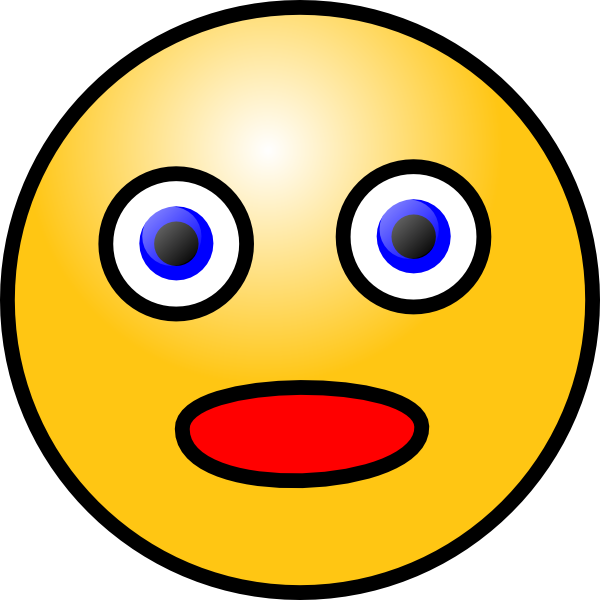 Cartoon Surprised Face - Clipart library