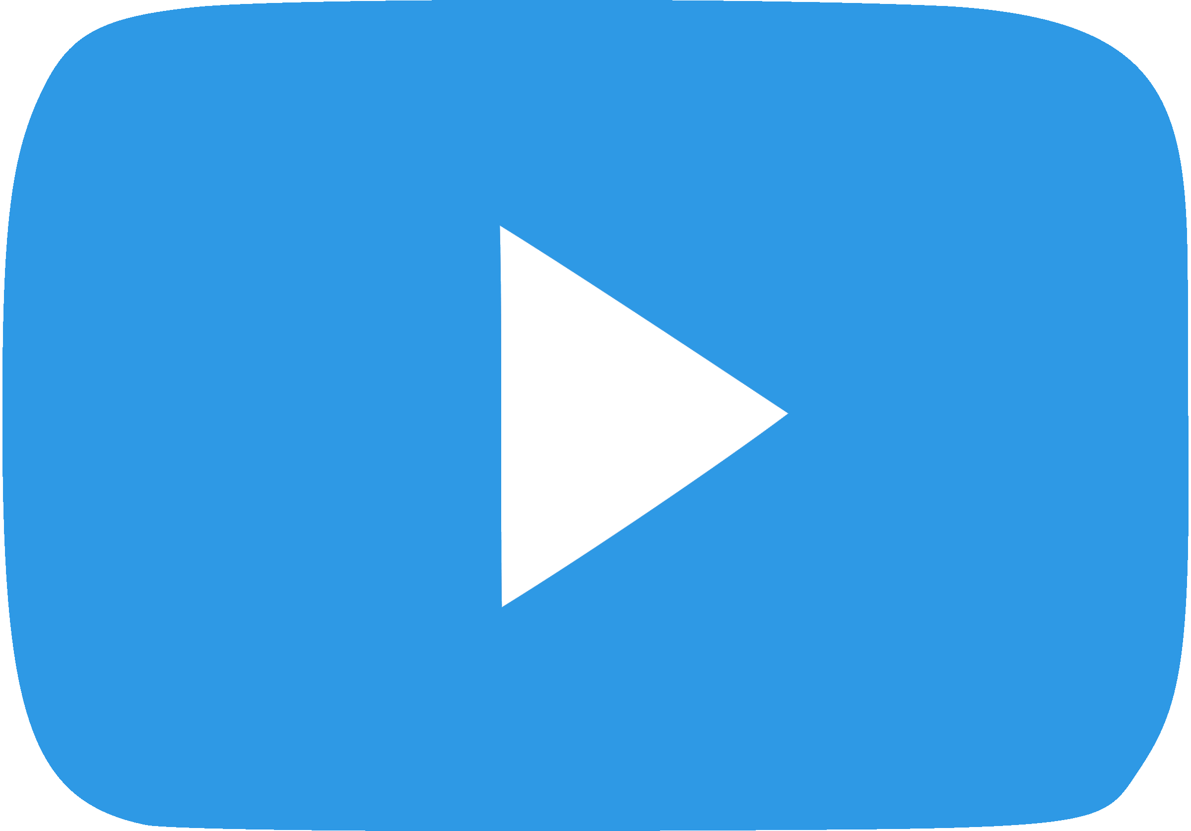 YouTube light blue logo transparent PNG - StickPNG
