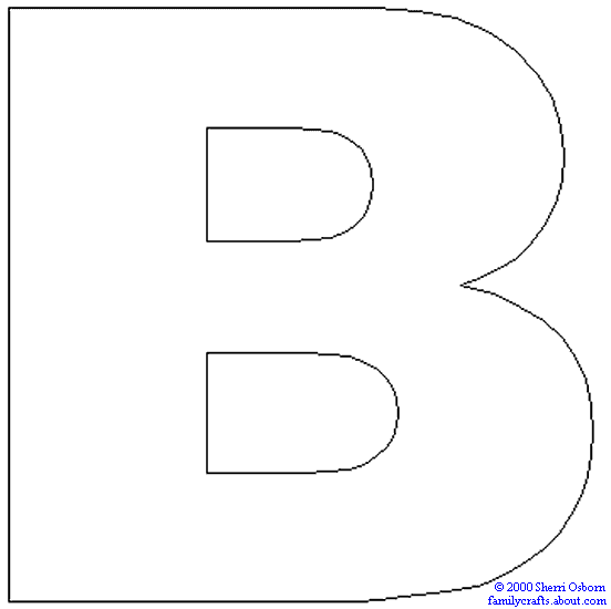Capital B - alphabet Print Color Page | Letter B | Clipart library
