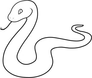 How to Draw a Snake  Easy Drawing Art