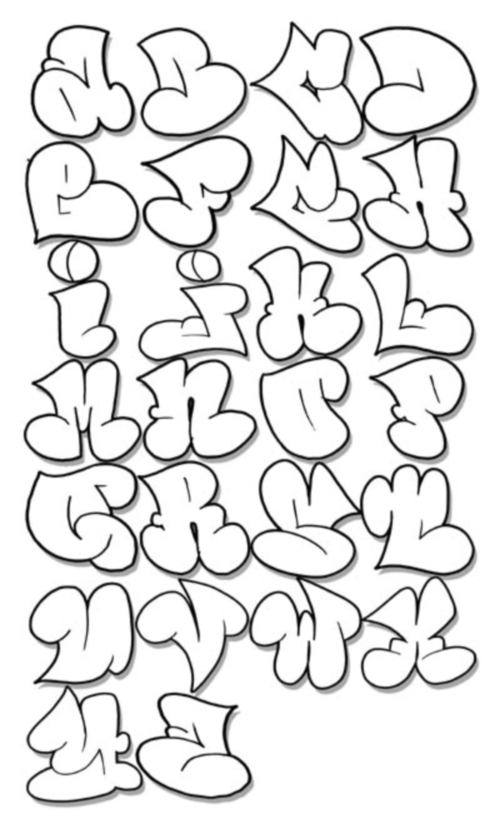 graffiti alphabet bubble throwie