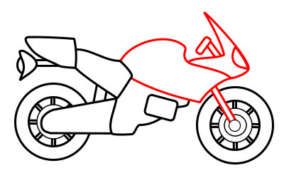 Drawing of the Motorcycle Rider Isolated Hand Drawn 1330836 Vector Art at  Vecteezy