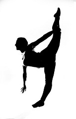 Graceful Dance Pose Silhouette - Studio Photography & Inspiration