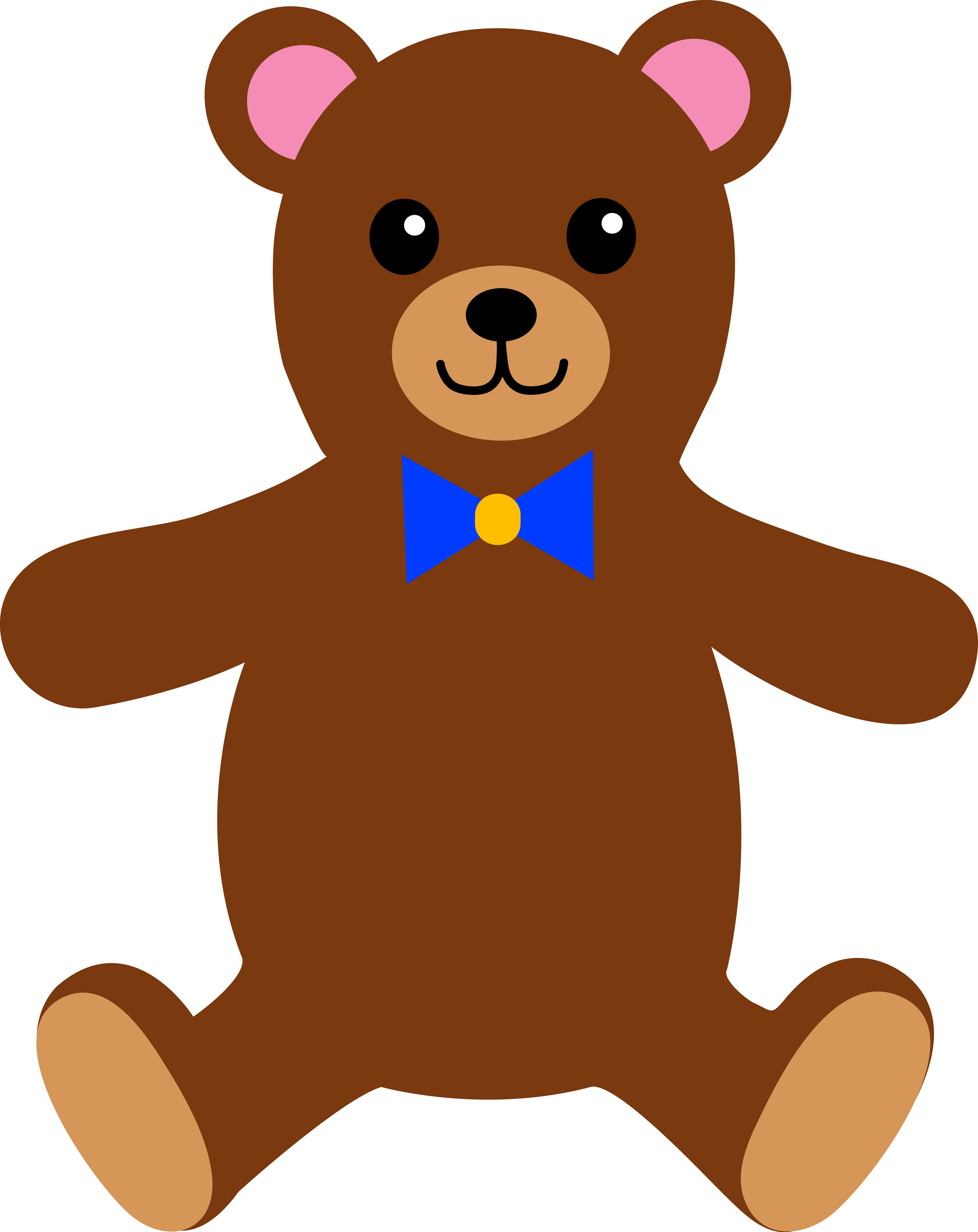 Childrens Stuffed Teddy Bear - Free Clip Art