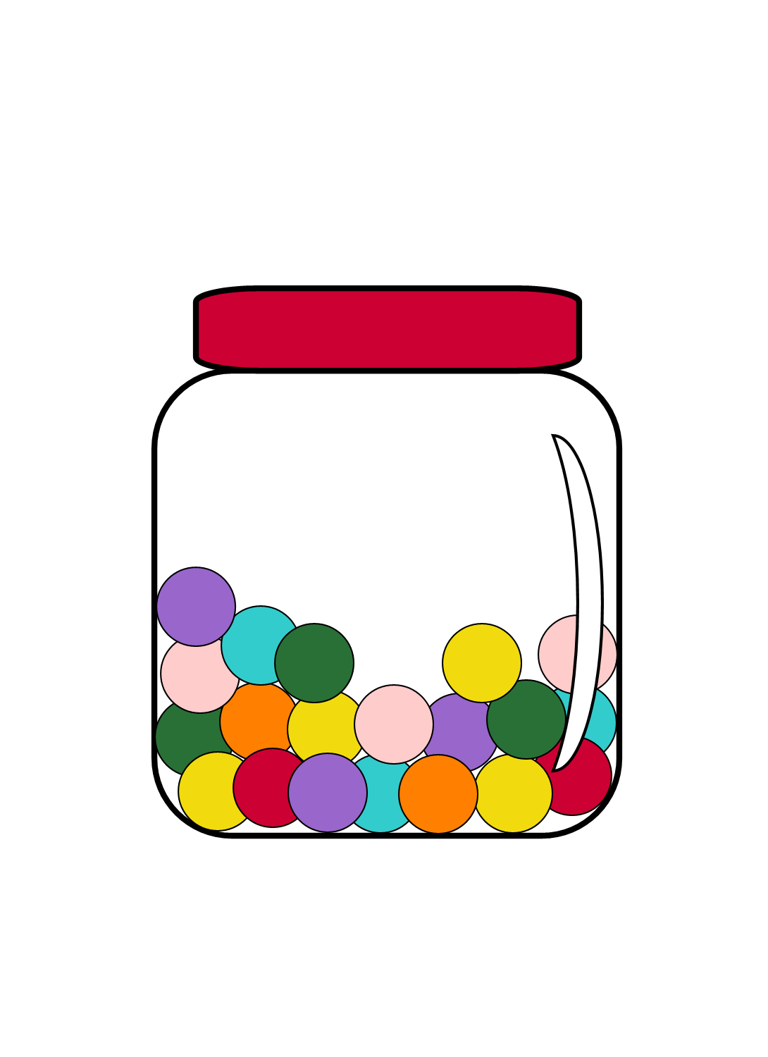 jelly bean jar clip art