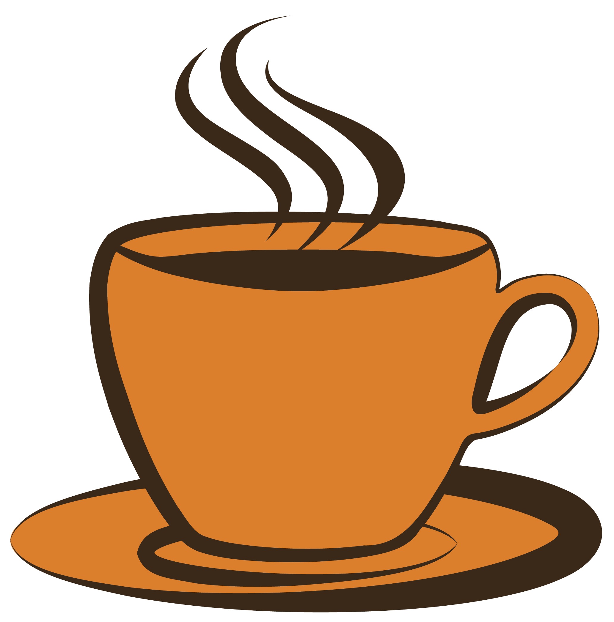 Cute cartoon coffee cup with steam coming out png download - 3032*2860 -  Free Transparent Cartoon Coffee Cup png Download. - CleanPNG / KissPNG