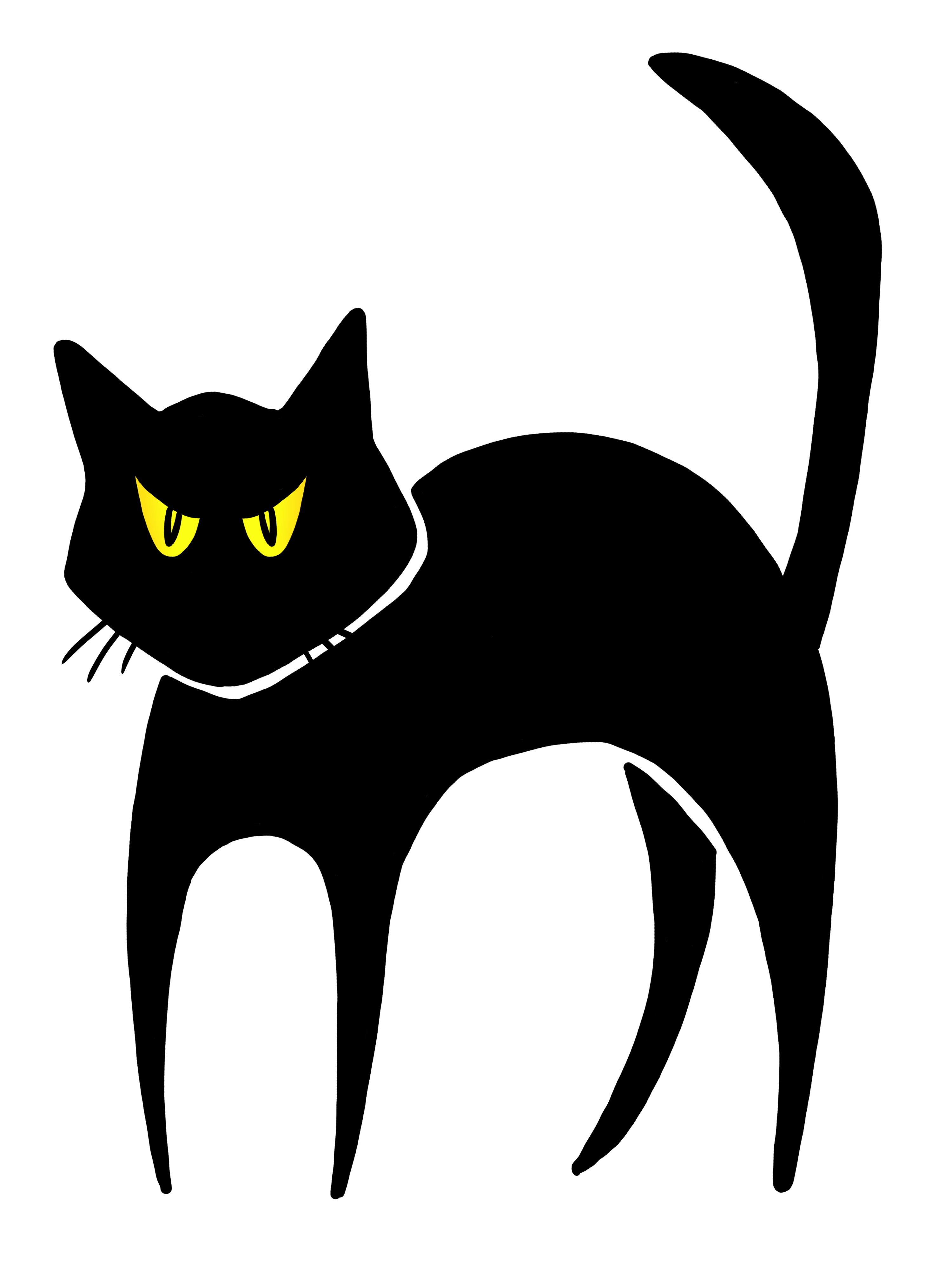 Halloween Black Cat Clip Art - Clipart library