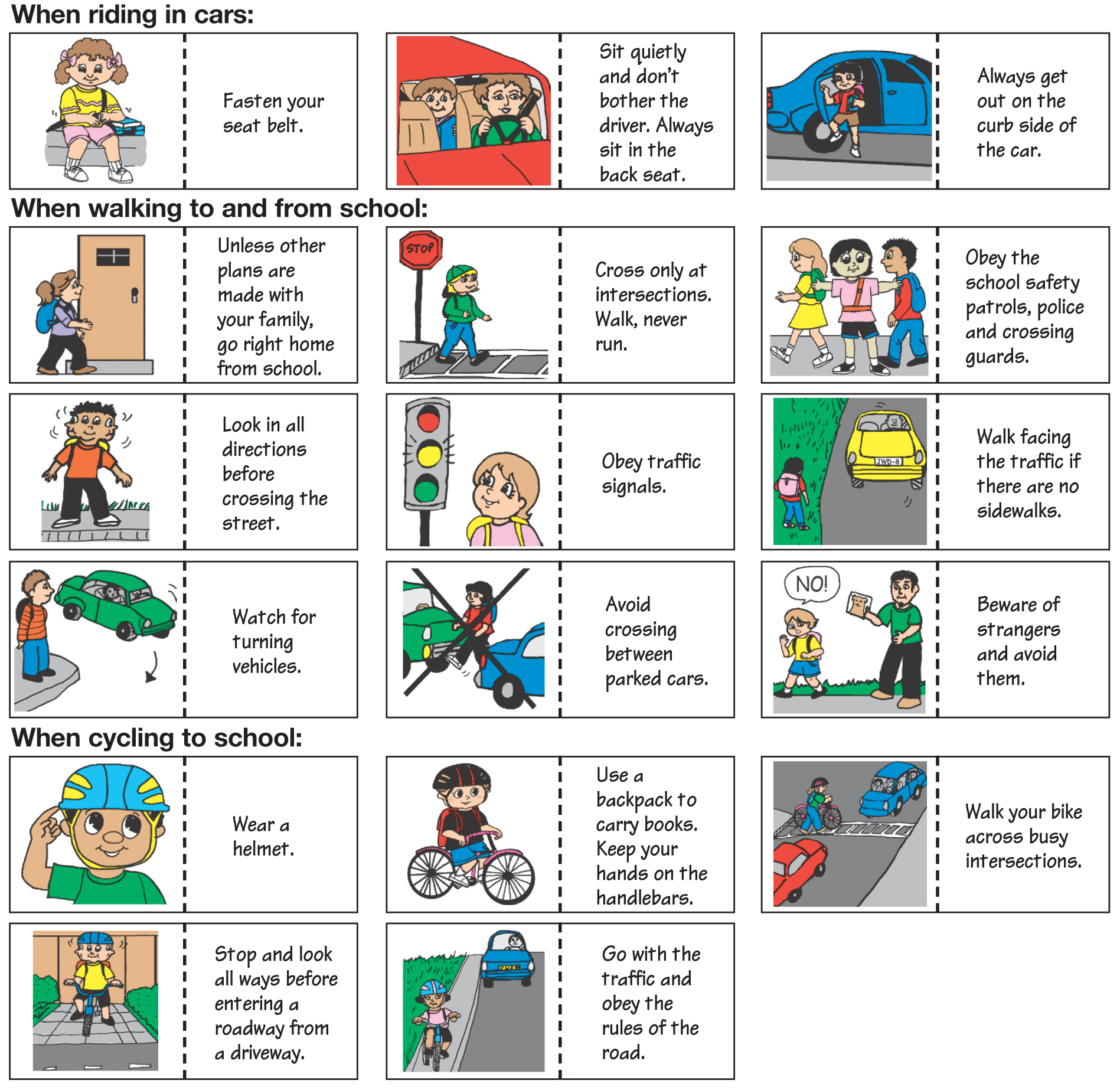 safety measures at home and school Clip Art Library