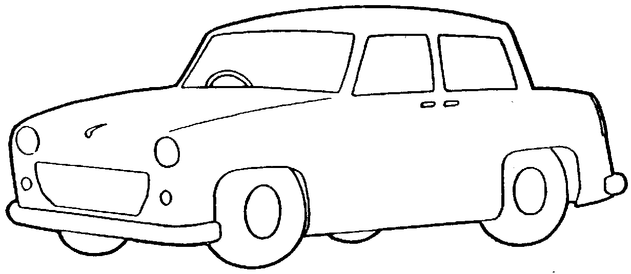 observe clipart black and white car