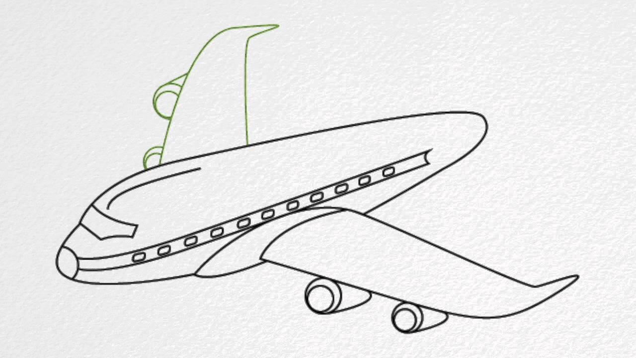 airplane drawing dc 9 - Clip Art Library