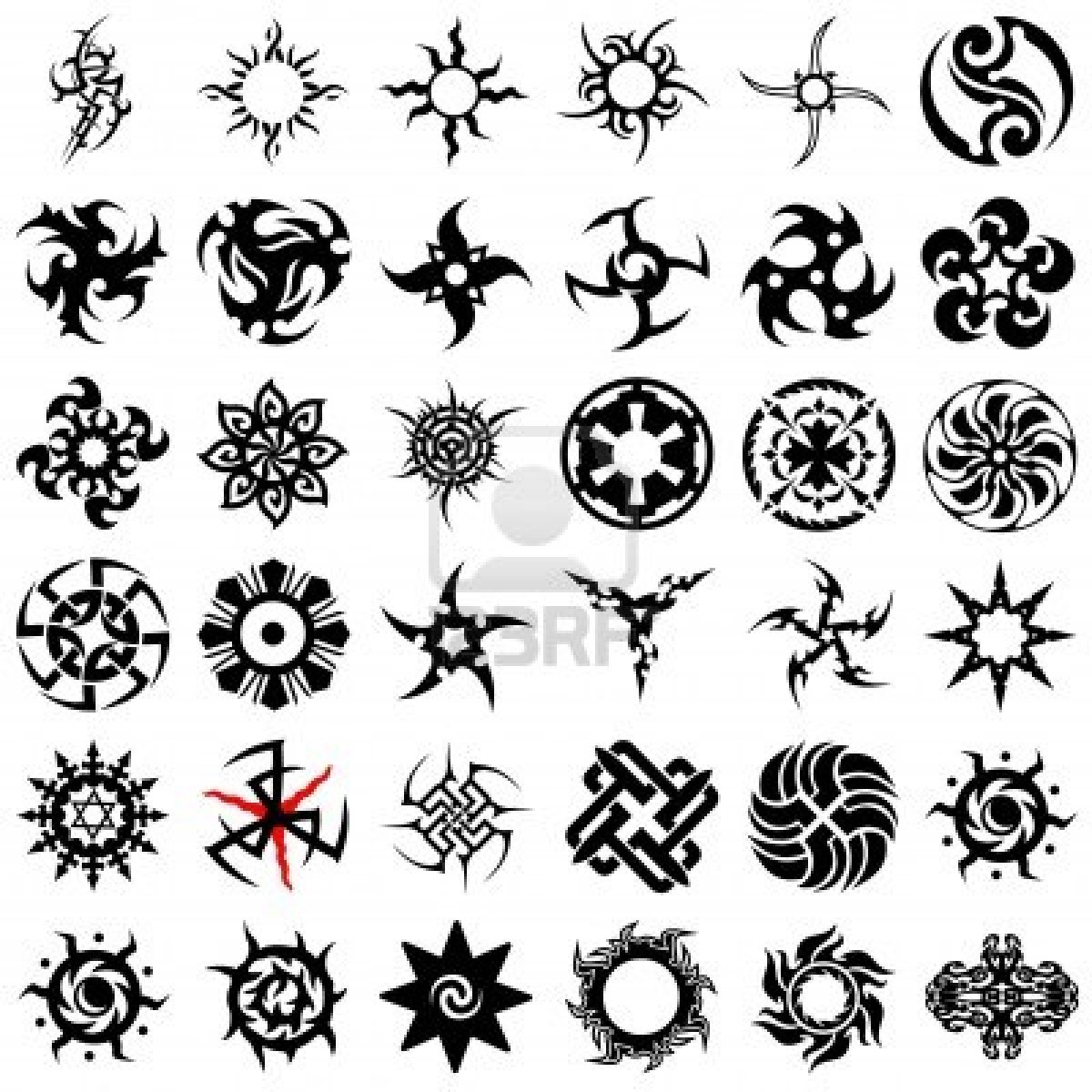 african tribal symbols tattoos