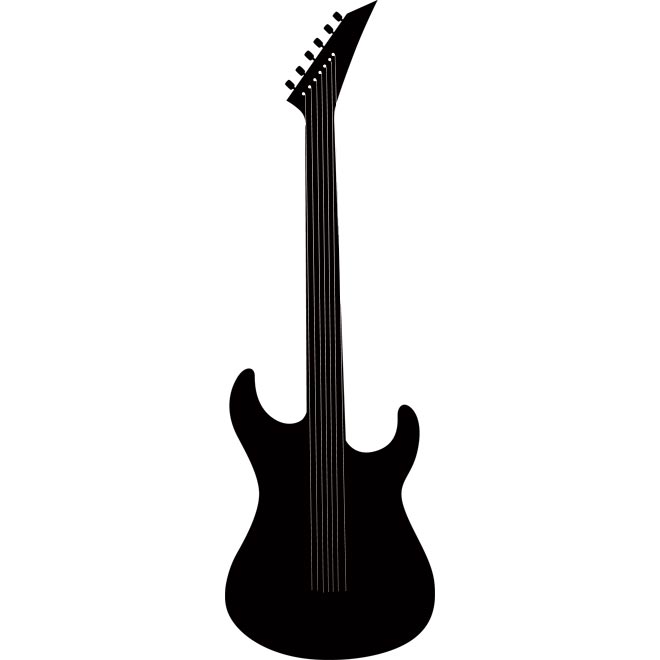 Guitar Silhouette Vector - Clipart library