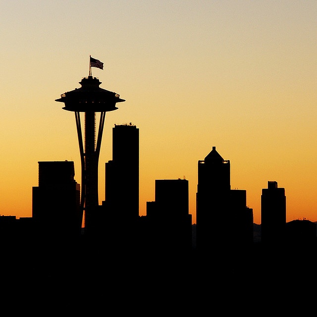 seattle skyline silhouette - Google Search | Ideas for my wall 