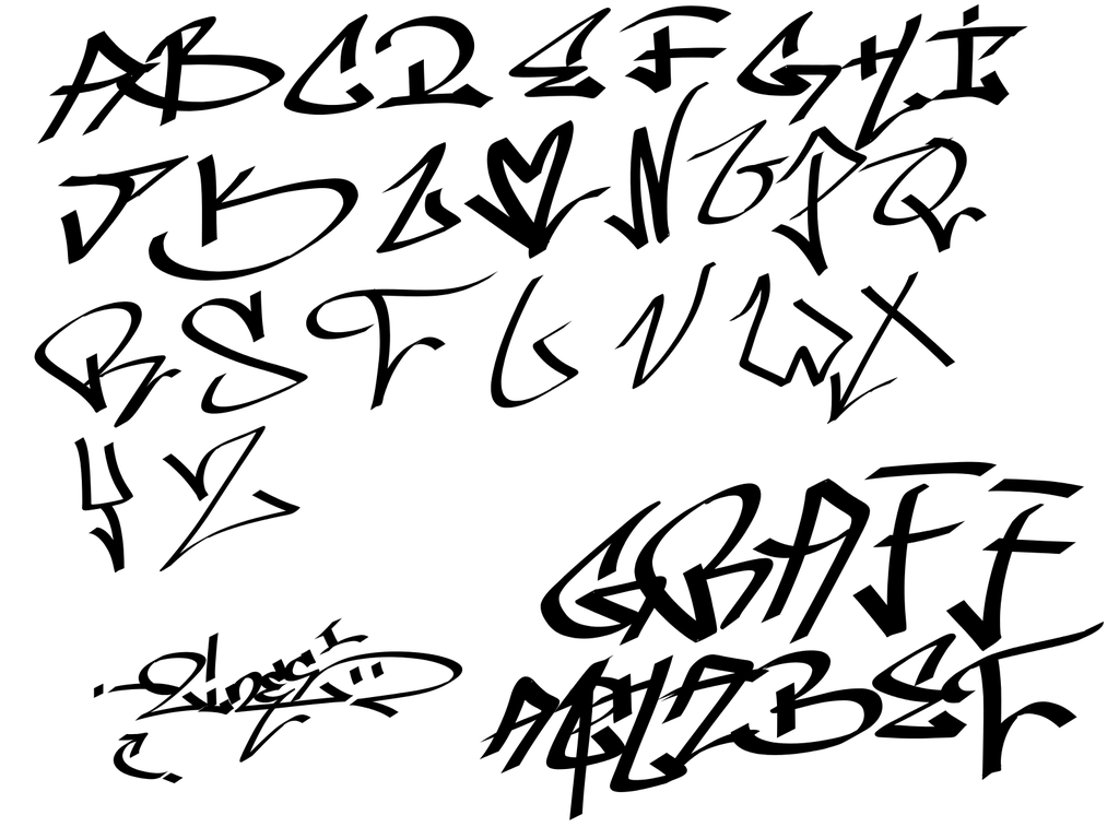 Fonkelnieuw Free Alfabet Graffiti, Download Free Clip Art, Free Clip Art on XD-75