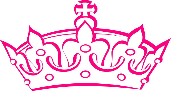 Pink Haley Tiara Princess clip art - vector clip art online 