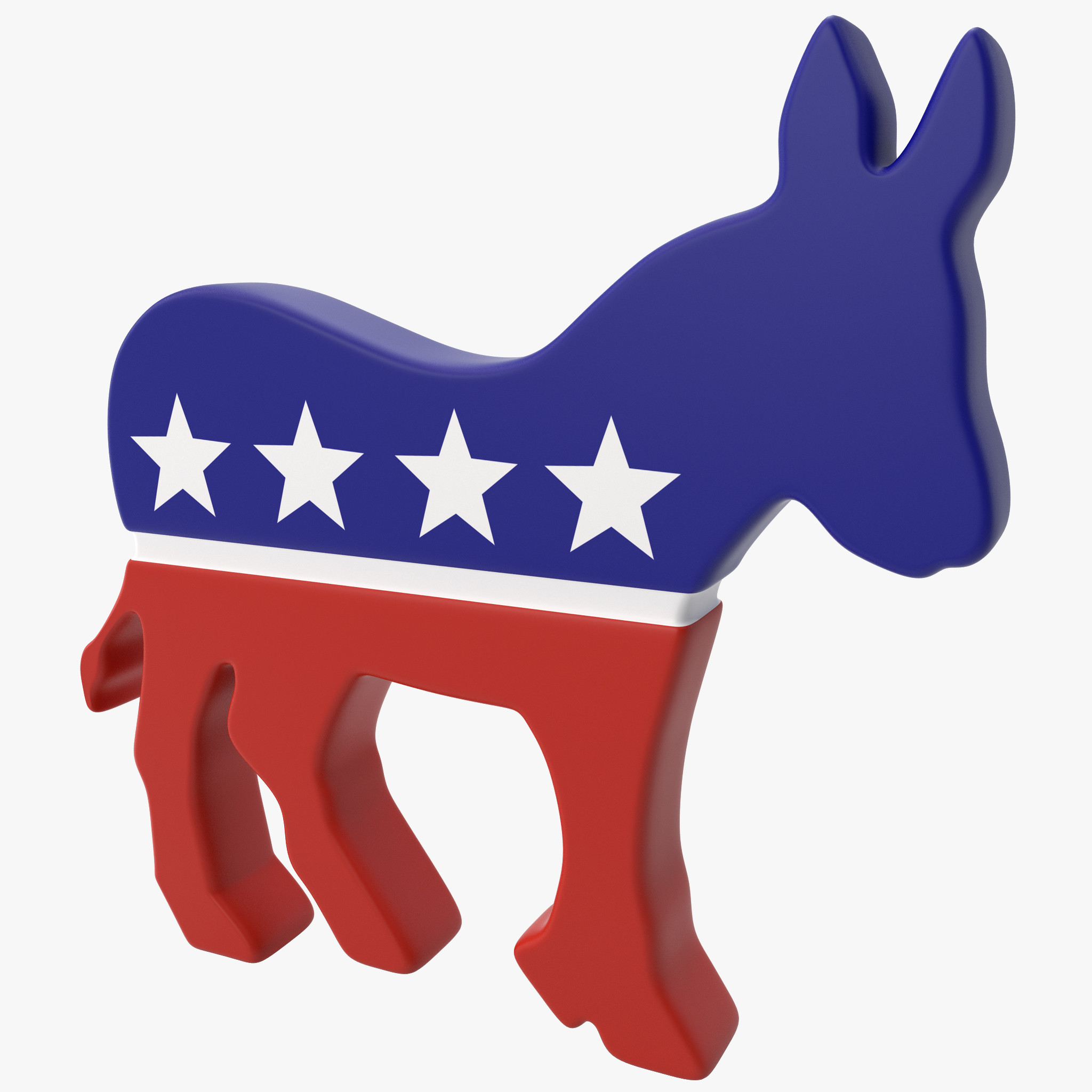 democratic donkey symbol 3d max