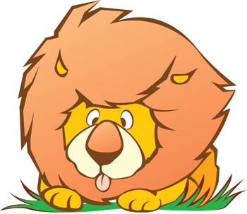 Playful Cartoon Lion Illustration - Free Vector Graphic for Kids’ Content