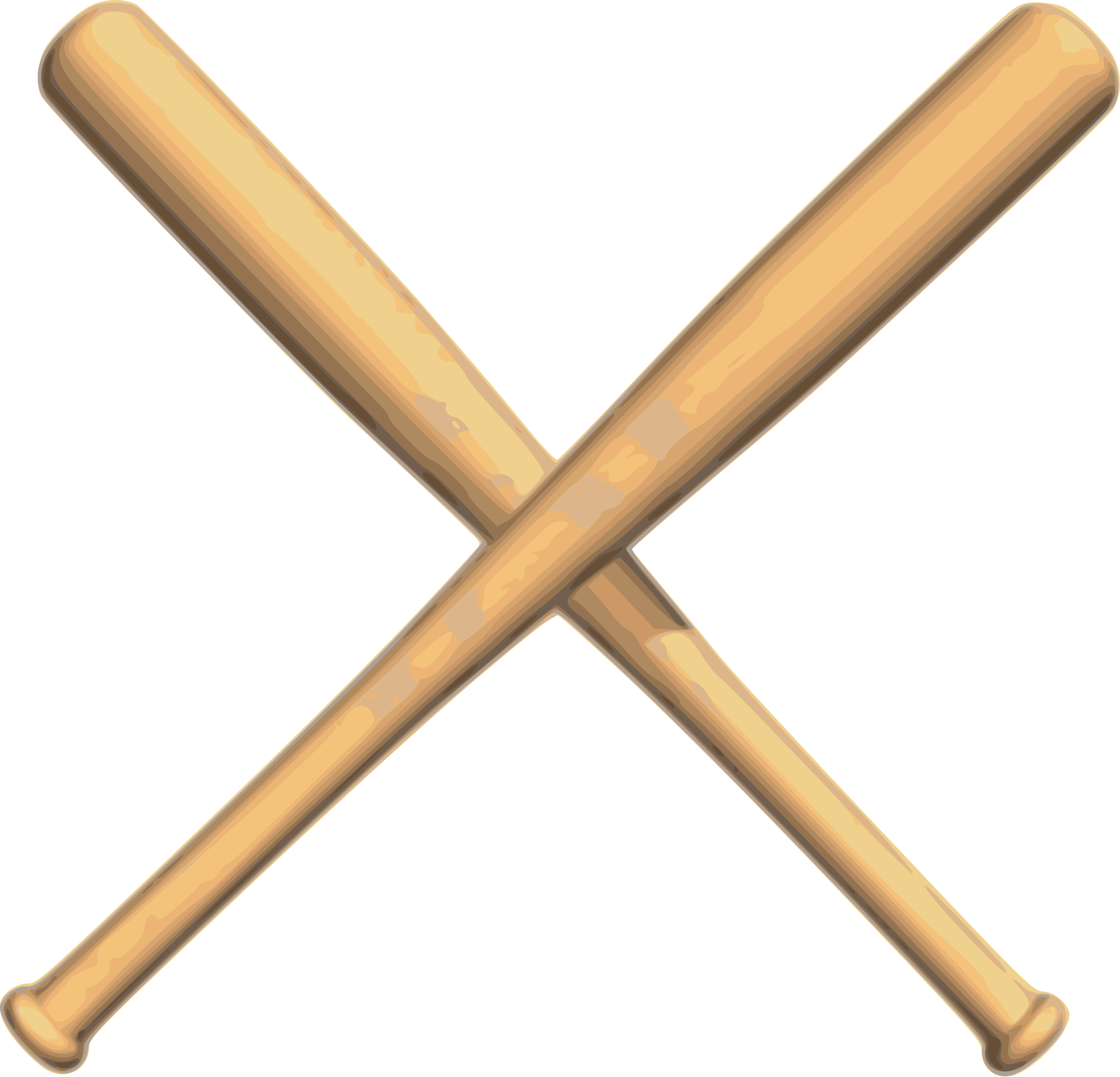 Pix For  Crossed Baseball Bat Clip Art