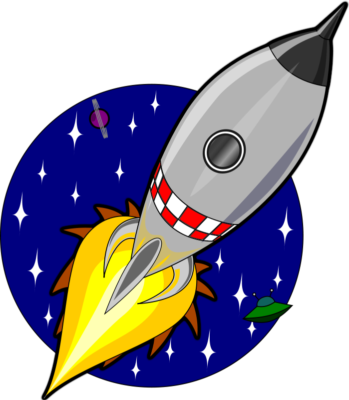 Pix For  Space Rocket Cartoon