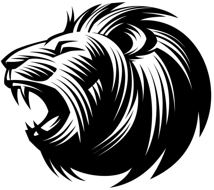 Black and White Lion Logo - LogoDix