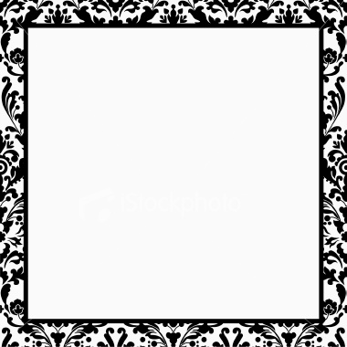 stock-illustration-3731678-black-and-white-damask-border | Digital 