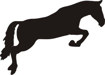Jumping Horse Silhouette Clipart