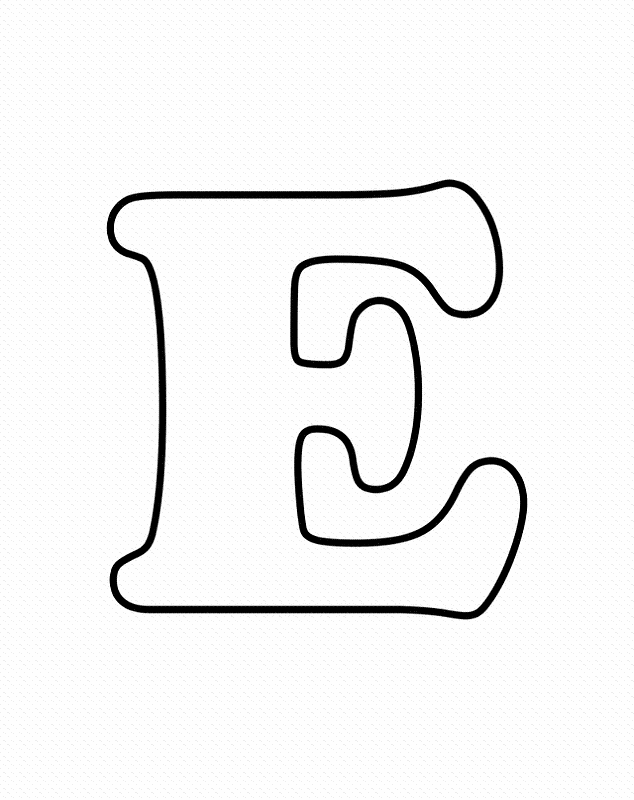 animated alphabet e