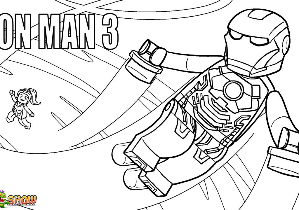 Mewarnai Iron Man 3 Akana Gambar