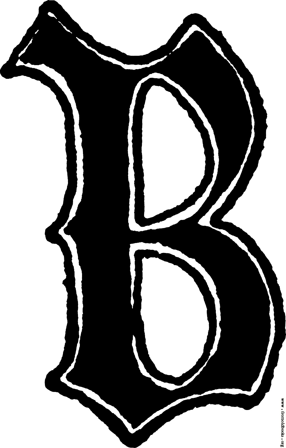 letter b font style - Clip Art Library