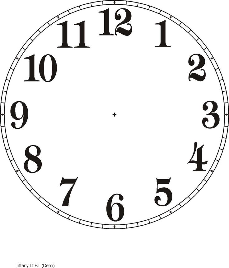 Clock Face Template - Bing Images | miniature | Clipart library