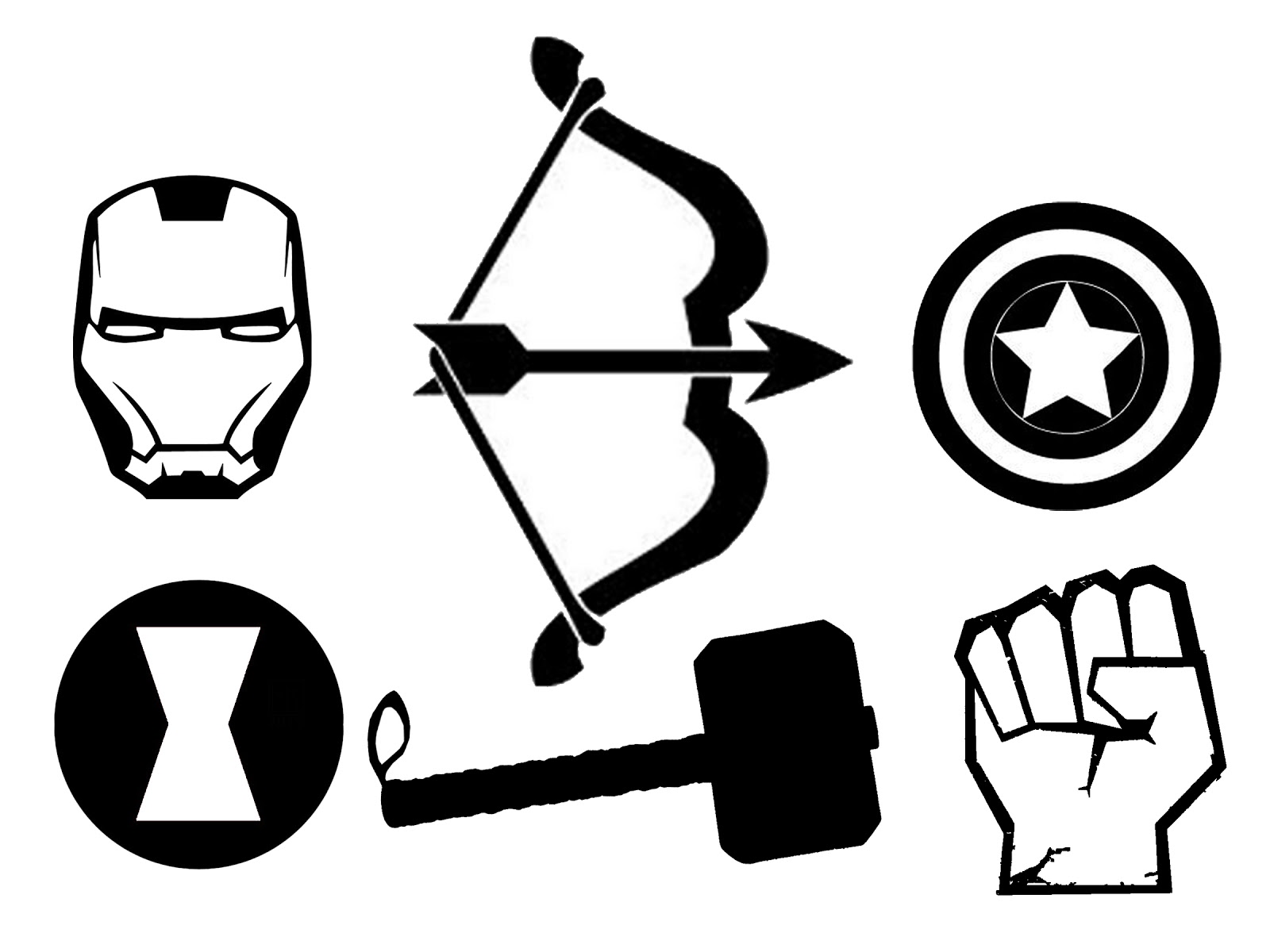 Hawkeye Logo Stencil