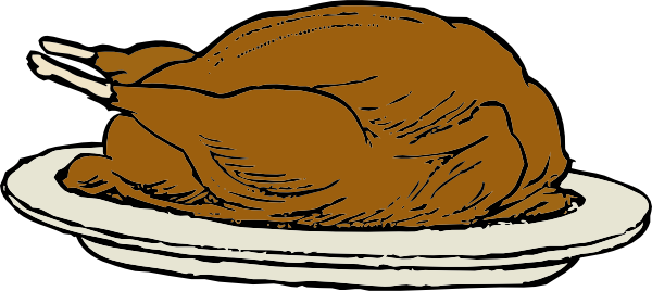 thanksgiving cooked turkey cartoon