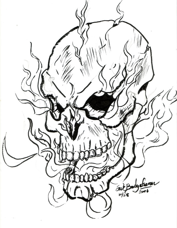 Free Skull Line Art, Download Free Skull Line Art png images, Free ...