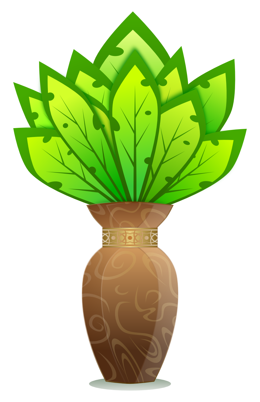 Free Plant in Vase Clip Art