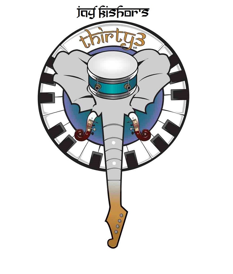 Jay Fischer’s thirty3 - Fusion of Music Instruments in Artistic Logo Design