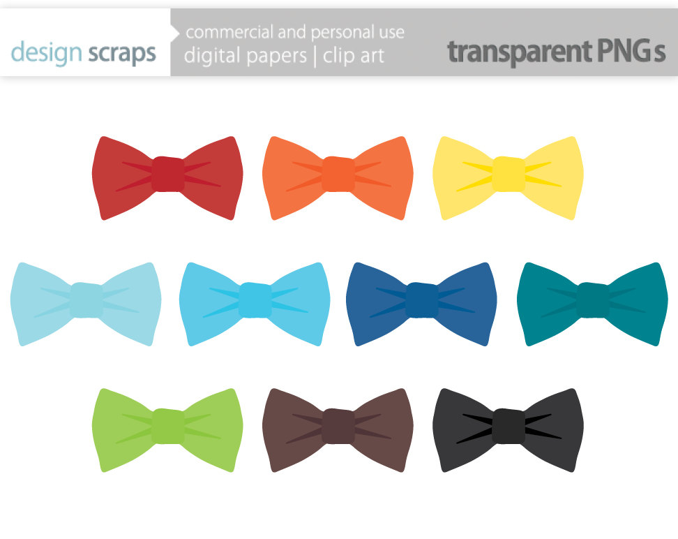 Popular items for bow tie clipart on Etsy